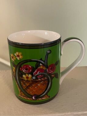 Spode. Kit Kemp. Green Floral Mug. New.